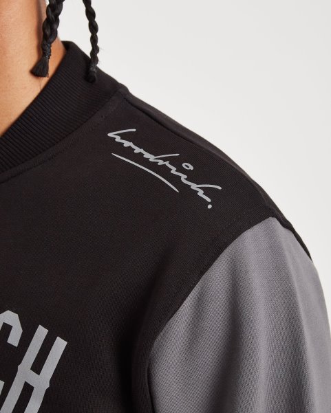 Hoodrich NZ Black/Iron Gate/Reflective OG Pacific Varsity Jacket