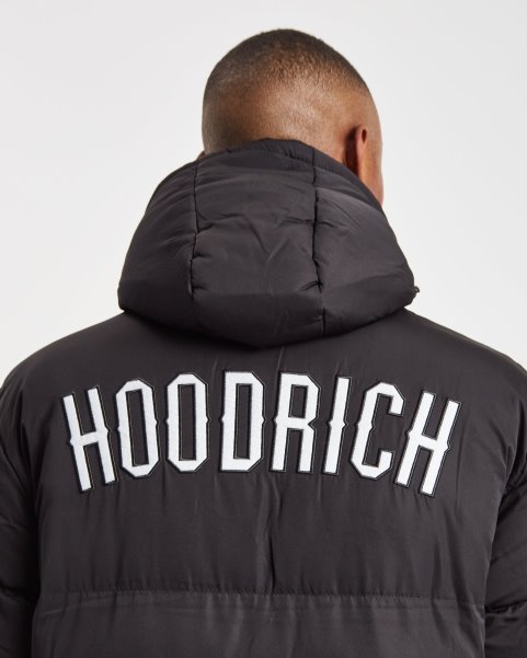 OG Stack Longline Coat Black Hoodrich NZ