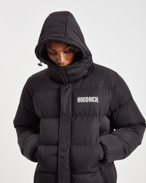 OG Stack Longline Coat Black Hoodrich NZ