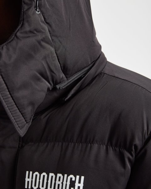 OG Stack Longline Coat Black Hoodrich NZ