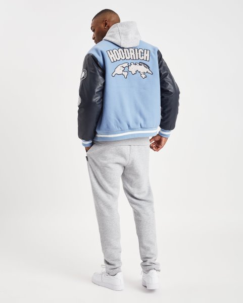 Hoodrich NZ Placid Blue/Navy/Sleet OG Varsity Jacket