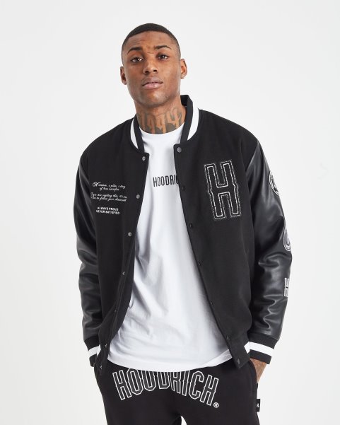 Hoodrich NZ OG Varsity Jacket Black/White