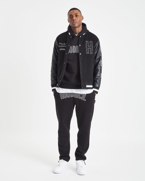 Hoodrich NZ OG Varsity Jacket Black/White