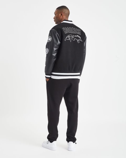 Hoodrich NZ OG Varsity Jacket Black/White