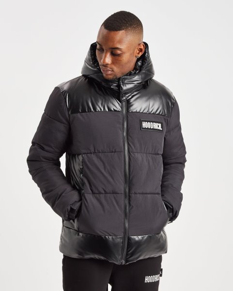 Black OG Clique Jacket Hoodrich NZ