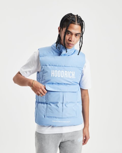 OG Astro V2 Gilet Baby Blue/White Hoodrich NZ