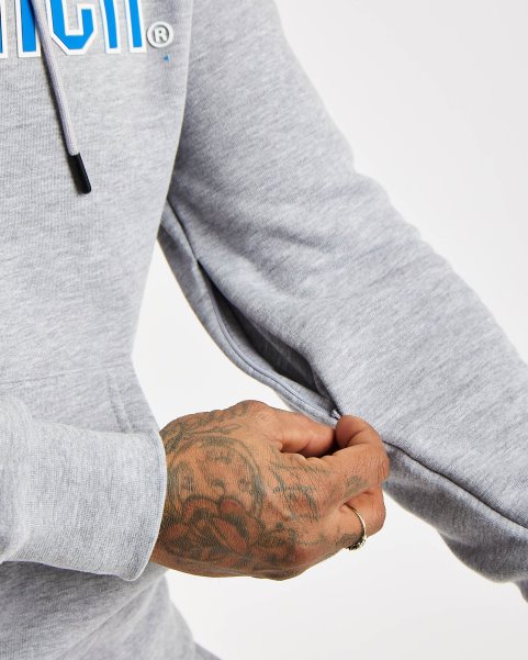 OG Crush Tracksuit Grey/White/Strong Blue Hoodrich NZ