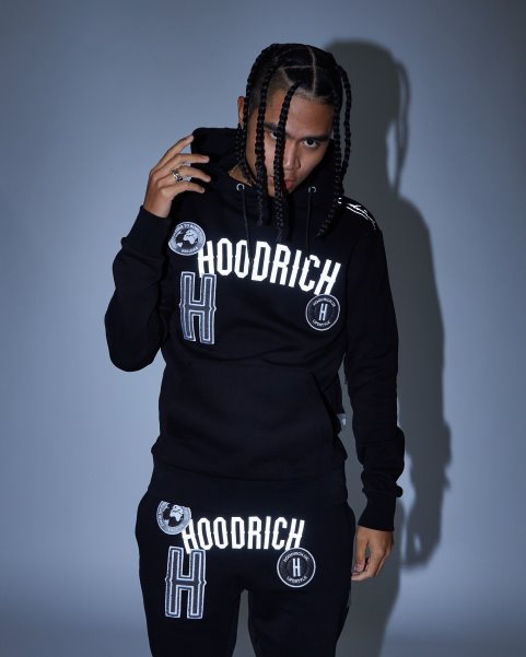 Black/Reflective OG Pacific Joggers Hoodrich NZ