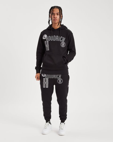 Black/Reflective OG Pacific Joggers Hoodrich NZ