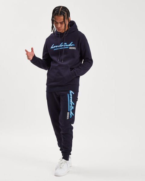 Navy/White/Azure Blue Hoodrich NZ OG Ink Hoodie