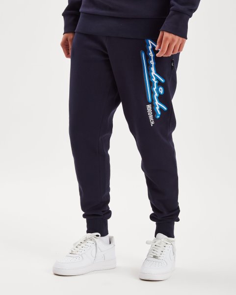 Navy/White/Azure Blue OG Ink Joggers Hoodrich NZ