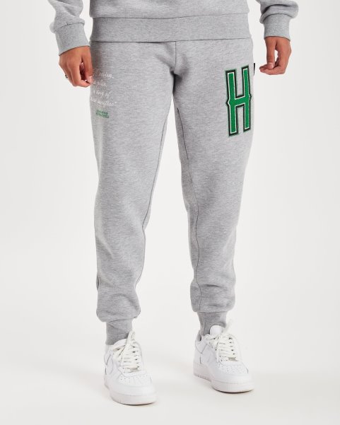 OG Pulse Joggers Heather Grey/White/Green/Black Hoodrich NZ