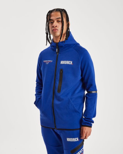 Hoodrich NZ Sodalite Blue/White/Fiesta OG Cycle Full Zip Hoodie