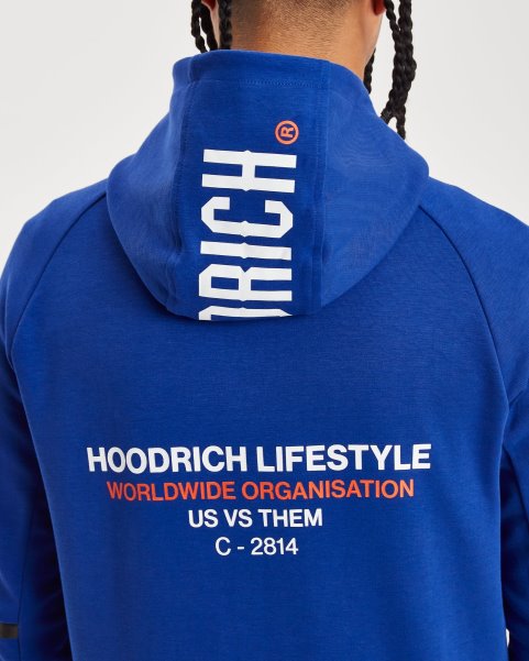 Hoodrich NZ Sodalite Blue/White/Fiesta OG Cycle Full Zip Hoodie