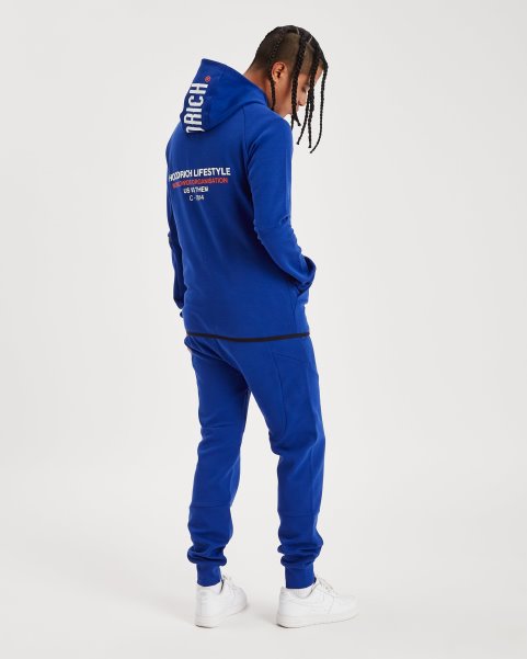 Hoodrich NZ OG Cycle Joggers Sodalite Blue/White/Fiesta
