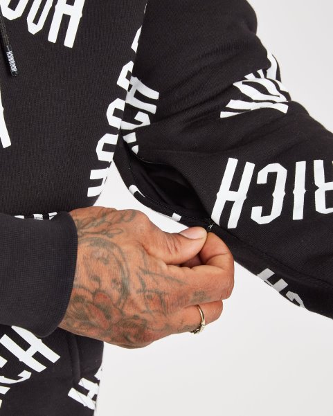 Hoodrich NZ Black/White OG Repro Hoodie