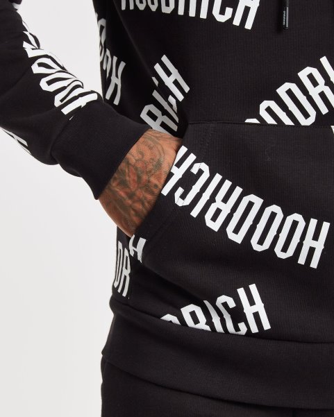 Hoodrich NZ Black/White OG Repro Hoodie