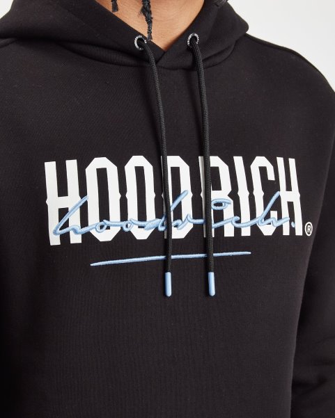 Hoodrich NZ OG Blend Hoodie Black/Placid Blue