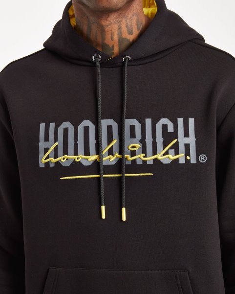 Hoodrich NZ Black/Iron Gate/Yellow OG Blend Hoodie