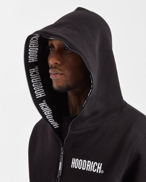 Black/White Hoodrich NZ OG Infield Full Zip Hoodie