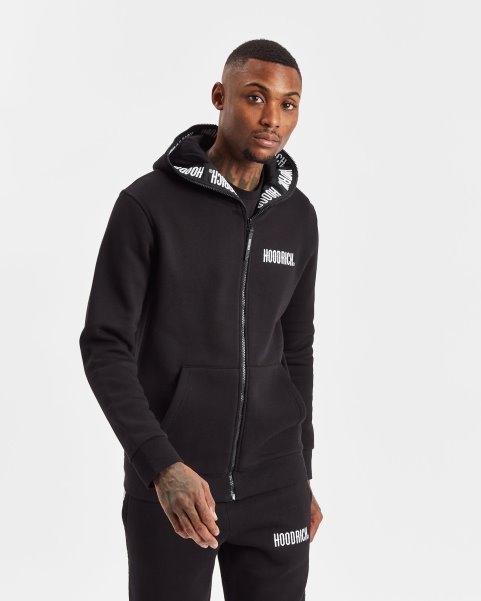 Black/White Hoodrich NZ OG Infield Full Zip Hoodie