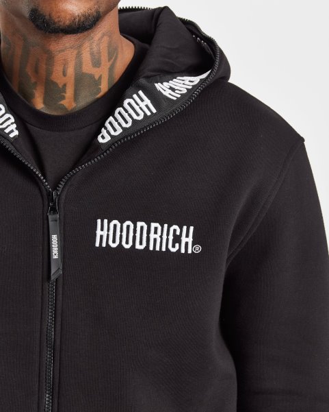 Black/White Hoodrich NZ OG Infield Full Zip Hoodie