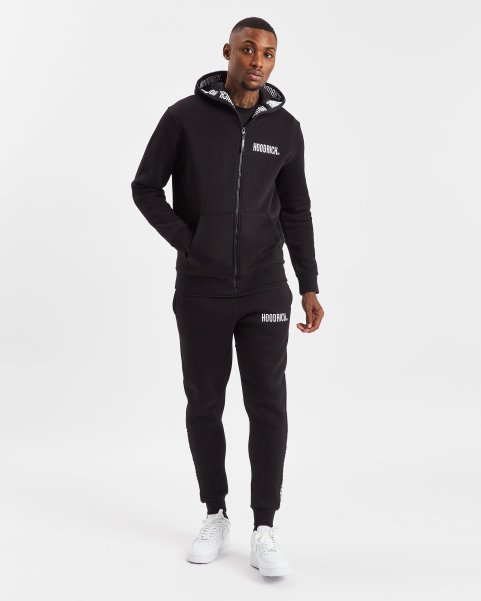 Black/White Hoodrich NZ OG Infield Full Zip Hoodie