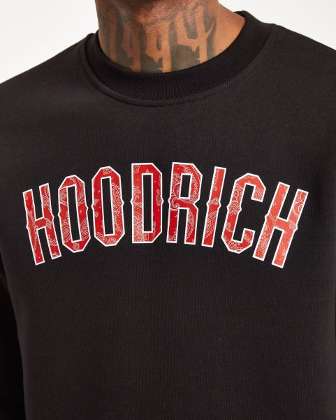 Black/White/Lychee OG Paisley Sweatshirt Hoodrich NZ