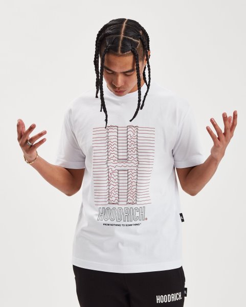 OG Cable T-shirt White/Lychee/Black Hoodrich NZ