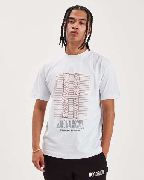 OG Cable T-shirt White/Lychee/Black Hoodrich NZ