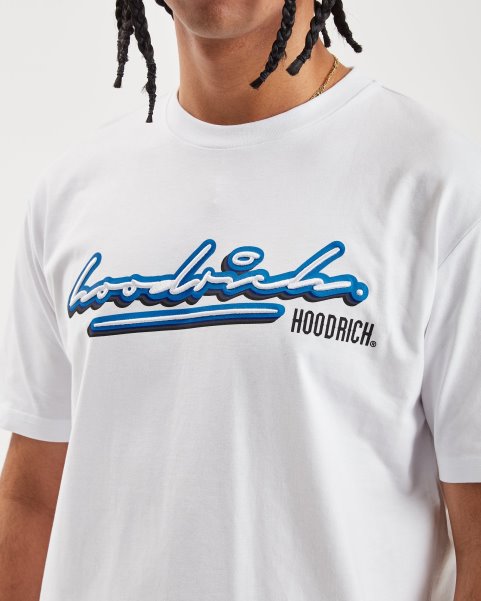 White/Azure Blue/Black OG Ink T-shirt Hoodrich NZ