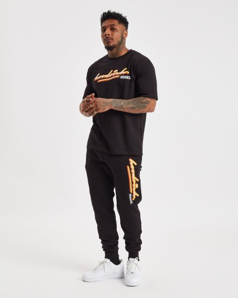 OG Ink T-shirt Black/White/Yellow Hoodrich NZ