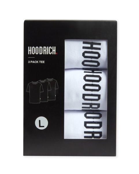OG Core 3 Pack T-shirts White/Black Hoodrich NZ