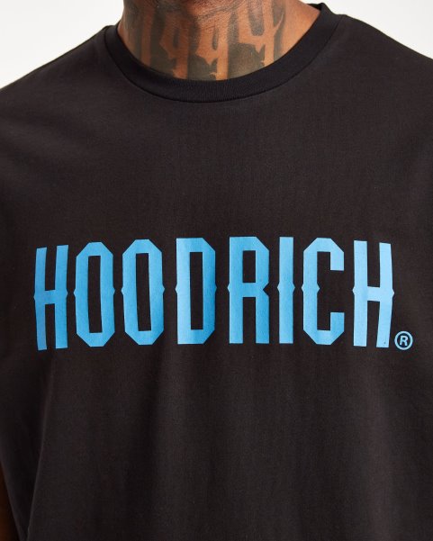 Black/Azure Blue Hoodrich NZ OG Core T-shirt