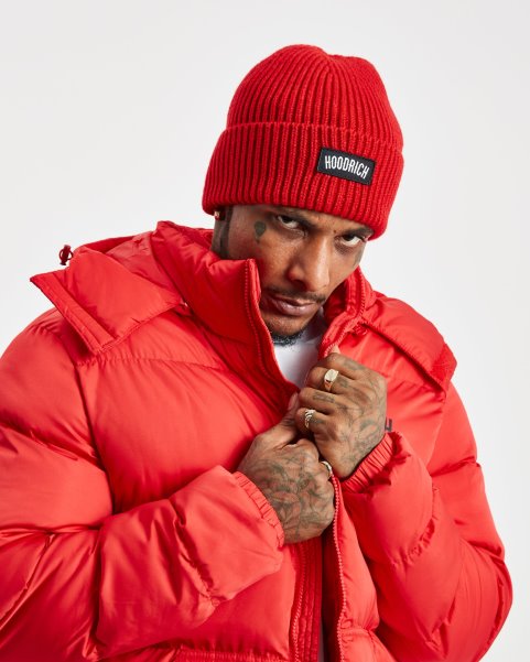 Red/Black/White Hoodrich NZ OG Core Beanie