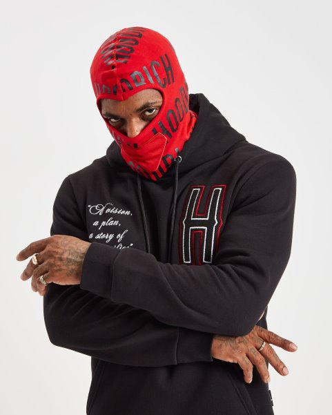 Red/Black OG Large Repro Balaclava Hoodrich NZ