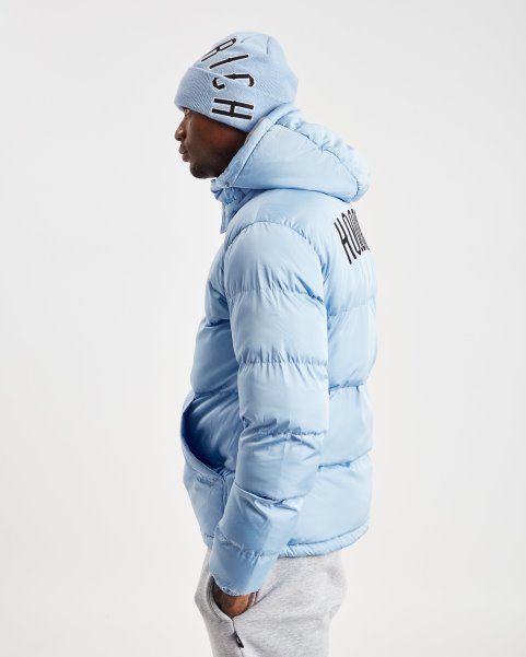 OG Stack Beanie Baby Blue/Black/White Hoodrich NZ
