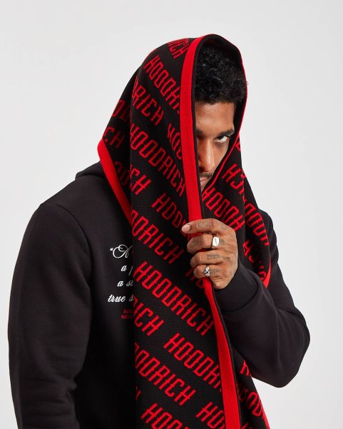 Red/Black/White Hoodrich NZ OG Logo Scarf