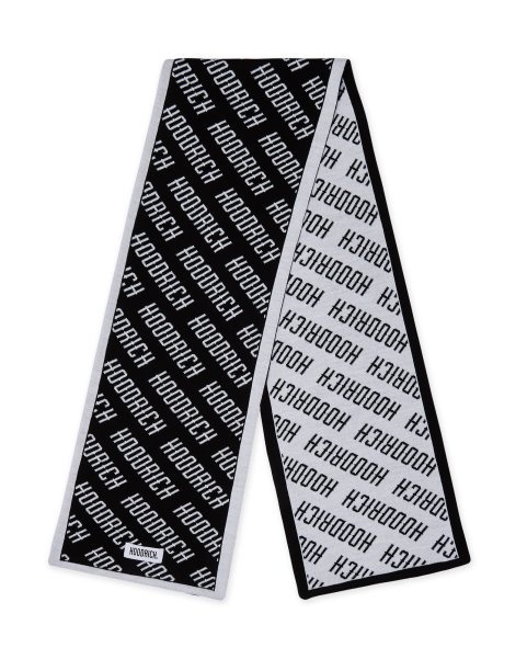 Black/White OG Logo Reversible Scarf Hoodrich NZ