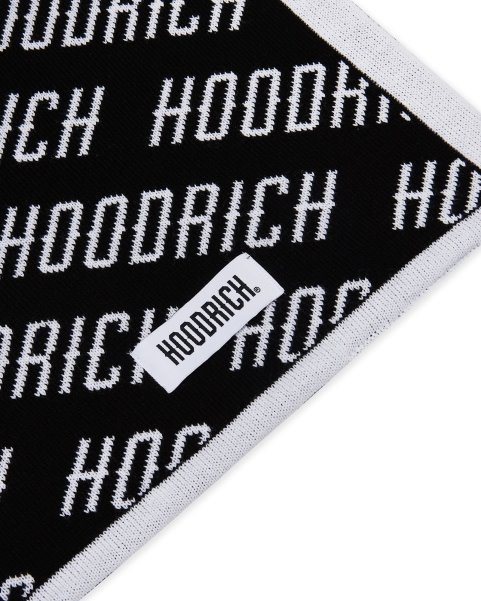 Black/White OG Logo Reversible Scarf Hoodrich NZ