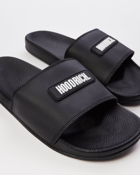 Hoodrich NZ Black/White OG Core Badge Sliders