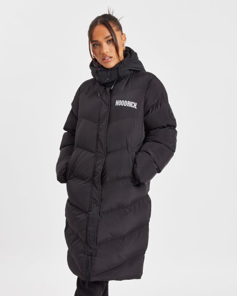 Black/White OG Sia Longline Jacket Hoodrich NZ