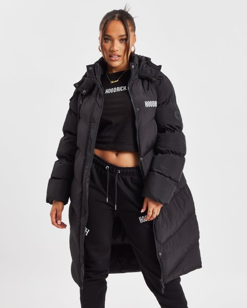 Black/White OG Sia Longline Jacket Hoodrich NZ