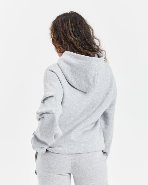 Hoodrich NZ Heather Grey/Black (Restock) OG Luna Full Zip Hoodie