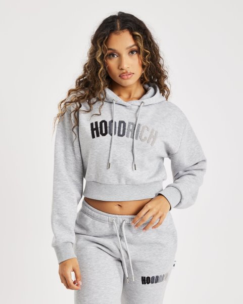OG Kraze Cropped Hoodie Heather Grey/Grey (Restock) Hoodrich NZ