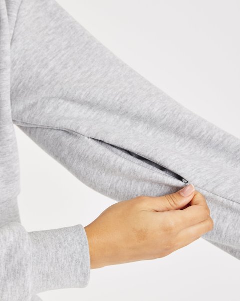 OG Kraze Cropped Hoodie Heather Grey/Grey (Restock) Hoodrich NZ