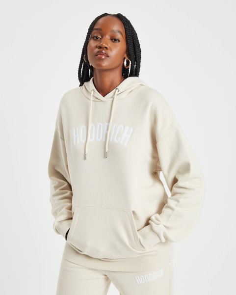 Hoodrich NZ OG Storm Hoodie Oatmeal/White