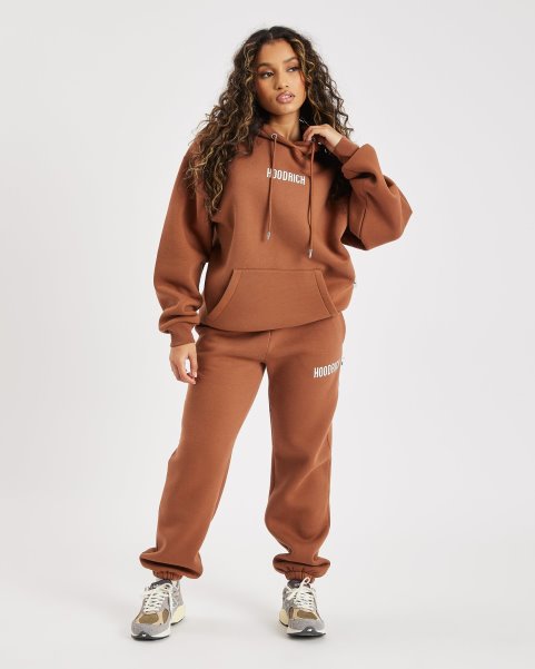 OG Storm Small Logo Hoodie Brown/Cream Hoodrich NZ