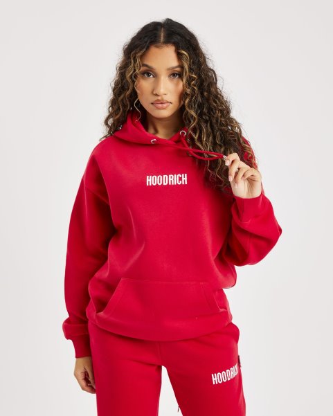 Hoodrich NZ Lychee/White OG Storm Small Logo Hoodie