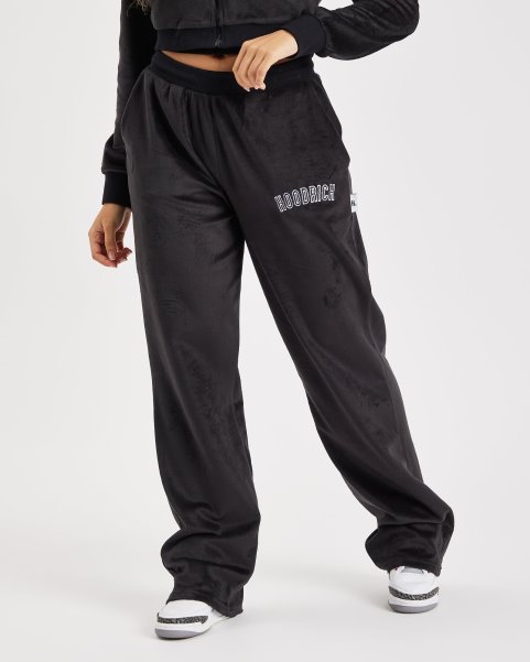 Hoodrich NZ Black/White/Lychee OG Stage Velour Open Hem Joggers